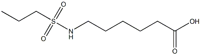 6-[(propylsulfonyl)amino]hexanoic acid Struktur