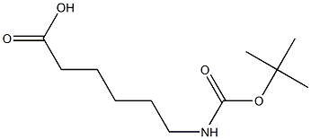 6-[(tert-butoxycarbonyl)amino]hexanoic acid Struktur