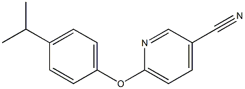 6-[4-(propan-2-yl)phenoxy]pyridine-3-carbonitrile Struktur