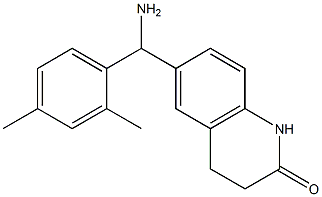 6-[amino(2,4-dimethylphenyl)methyl]-1,2,3,4-tetrahydroquinolin-2-one Struktur