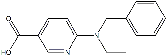 6-[benzyl(ethyl)amino]pyridine-3-carboxylic acid Struktur