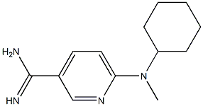 6-[cyclohexyl(methyl)amino]pyridine-3-carboximidamide Struktur