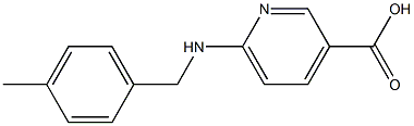 6-{[(4-methylphenyl)methyl]amino}pyridine-3-carboxylic acid Struktur