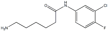 6-amino-N-(3-chloro-4-fluorophenyl)hexanamide Struktur