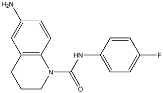 6-amino-N-(4-fluorophenyl)-1,2,3,4-tetrahydroquinoline-1-carboxamide Struktur