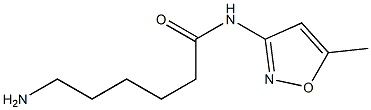 6-amino-N-(5-methylisoxazol-3-yl)hexanamide Struktur