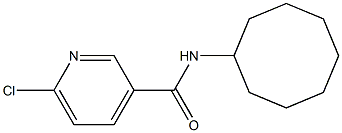 6-chloro-N-cyclooctylpyridine-3-carboxamide Struktur