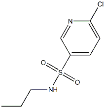 6-chloro-N-propylpyridine-3-sulfonamide Struktur