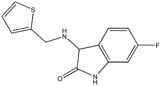 6-fluoro-3-[(thiophen-2-ylmethyl)amino]-2,3-dihydro-1H-indol-2-one Struktur