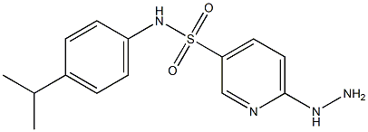 6-hydrazinyl-N-[4-(propan-2-yl)phenyl]pyridine-3-sulfonamide Struktur