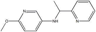 6-methoxy-N-[1-(pyridin-2-yl)ethyl]pyridin-3-amine Struktur