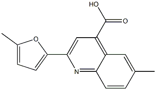 6-methyl-2-(5-methylfuran-2-yl)quinoline-4-carboxylic acid Struktur