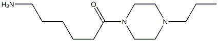 6-oxo-6-(4-propylpiperazin-1-yl)hexan-1-amine Struktur