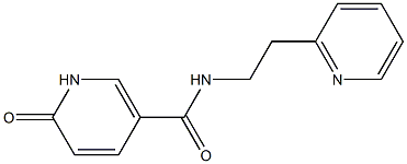 6-oxo-N-[2-(pyridin-2-yl)ethyl]-1,6-dihydropyridine-3-carboxamide Struktur