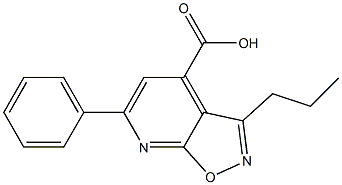 6-phenyl-3-propylpyrido[3,2-d][1,2]oxazole-4-carboxylic acid Struktur