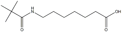 7-[(2,2-dimethylpropanoyl)amino]heptanoic acid Struktur