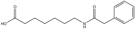 7-[(phenylacetyl)amino]heptanoic acid Struktur