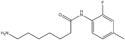 7-amino-N-(2-fluoro-4-methylphenyl)heptanamide Struktur