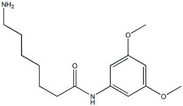 7-amino-N-(3,5-dimethoxyphenyl)heptanamide Struktur