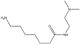 7-amino-N-[2-(dimethylamino)ethyl]heptanamide Struktur