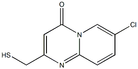 7-chloro-2-(mercaptomethyl)-4H-pyrido[1,2-a]pyrimidin-4-one Struktur