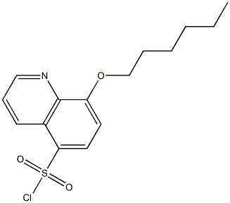 8-(hexyloxy)quinoline-5-sulfonyl chloride Struktur