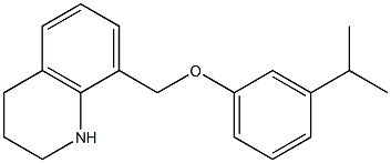 8-[3-(propan-2-yl)phenoxymethyl]-1,2,3,4-tetrahydroquinoline Struktur