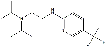 bis(propan-2-yl)(2-{[5-(trifluoromethyl)pyridin-2-yl]amino}ethyl)amine Struktur