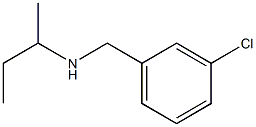 butan-2-yl[(3-chlorophenyl)methyl]amine Struktur