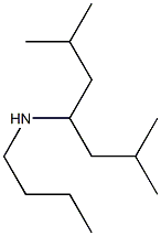 butyl(2,6-dimethylheptan-4-yl)amine Struktur