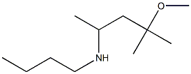 butyl(4-methoxy-4-methylpentan-2-yl)amine Struktur