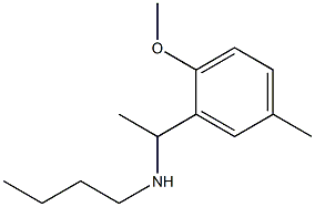 butyl[1-(2-methoxy-5-methylphenyl)ethyl]amine Struktur