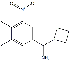 cyclobutyl(3,4-dimethyl-5-nitrophenyl)methanamine Struktur