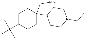 cyclohexanemethanamine, 4-(1,1-dimethylethyl)-1-(4-ethyl-1-piperazinyl)- Struktur