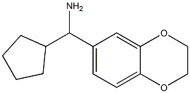 cyclopentyl(2,3-dihydro-1,4-benzodioxin-6-yl)methanamine Struktur