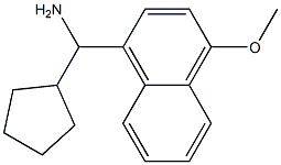 cyclopentyl(4-methoxynaphthalen-1-yl)methanamine Struktur