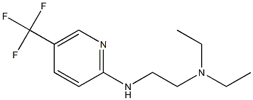 diethyl(2-{[5-(trifluoromethyl)pyridin-2-yl]amino}ethyl)amine Struktur