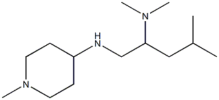 dimethyl({4-methyl-1-[(1-methylpiperidin-4-yl)amino]pentan-2-yl})amine Struktur