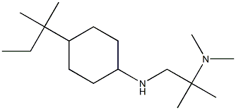 dimethyl(2-methyl-1-{[4-(2-methylbutan-2-yl)cyclohexyl]amino}propan-2-yl)amine Struktur