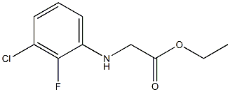 ethyl 2-[(3-chloro-2-fluorophenyl)amino]acetate Struktur