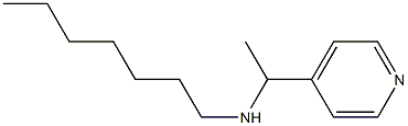 heptyl[1-(pyridin-4-yl)ethyl]amine Struktur