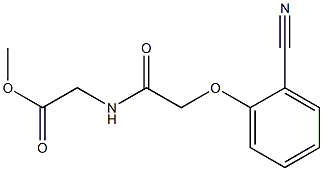 methyl {[(2-cyanophenoxy)acetyl]amino}acetate Struktur