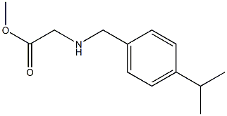 methyl 2-({[4-(propan-2-yl)phenyl]methyl}amino)acetate Struktur