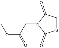 methyl 2-(2,4-dioxo-1,3-thiazolidin-3-yl)acetate Struktur