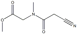 methyl 2-(2-cyano-N-methylacetamido)acetate Struktur