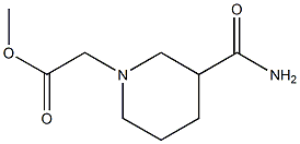 methyl 2-(3-carbamoylpiperidin-1-yl)acetate Struktur