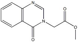 methyl 2-(4-oxo-3,4-dihydroquinazolin-3-yl)acetate Struktur