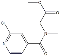 methyl 2-[(2-chloropyridin-4-yl)-N-methylformamido]acetate Struktur