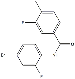 N-(4-bromo-2-fluorophenyl)-3-fluoro-4-methylbenzamide Struktur