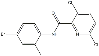 N-(4-bromo-2-methylphenyl)-3,6-dichloropyridine-2-carboxamide Struktur